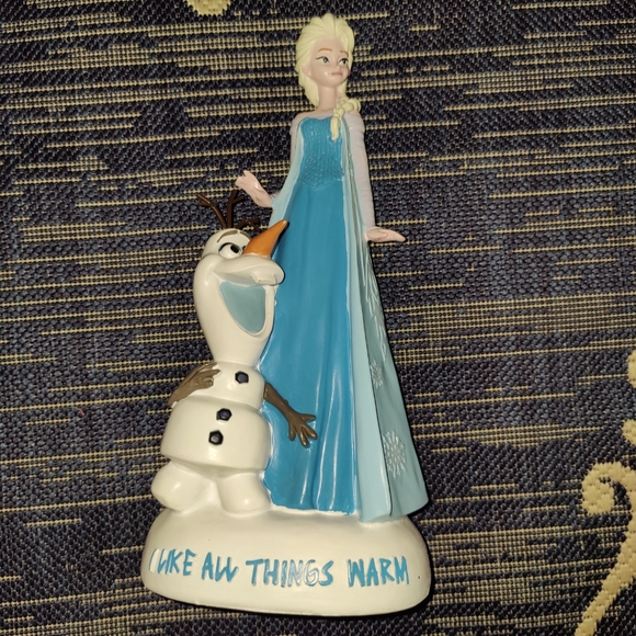 Disney Frozen 14" Elsa with Olaf Statue Figurine " I Like All Things Warm 🥶 - Picture 3 of 12